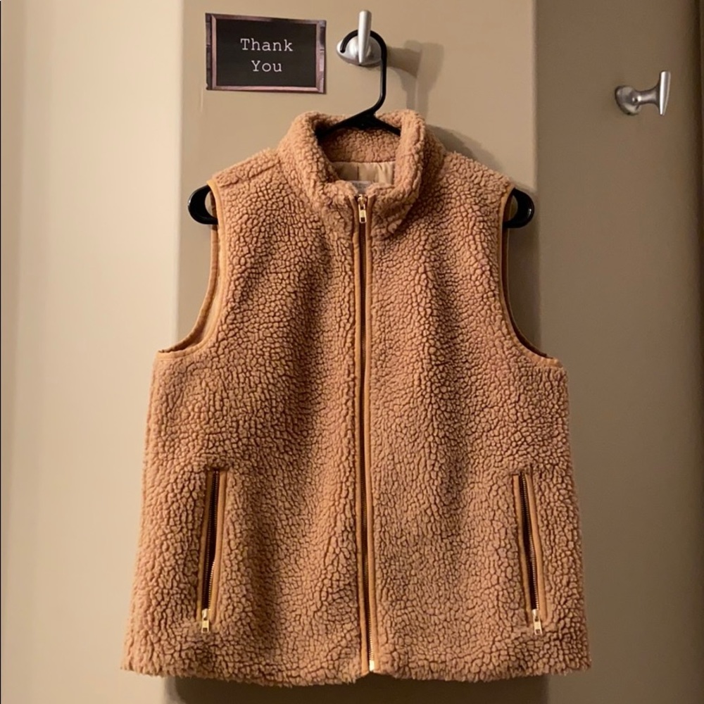 J Crew Sherpa Vest